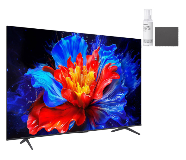 TCL 65P81K 65" QLED 144 Hz 4K Google TV+LCD Ultra Clean Set 50ml - 1548783 - zdjęcie